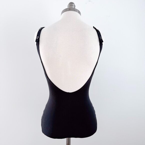 Vintage DeWeese Design One Piece Swimsuit 8 (XS / Small) Black - Picture 2 of 16
